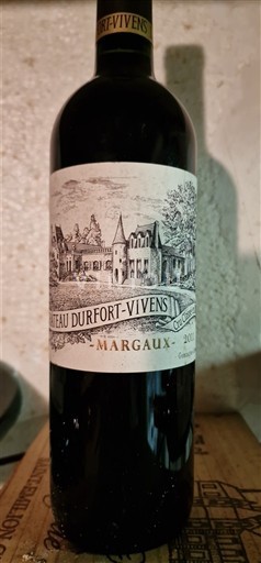 Bordeaux Margaux Grand Cru Château Durfort-Vivens 2016