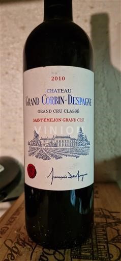 Bordeaux Saint-Émilion Grand Cru Grand Cru Château Grand Corbin-Despagne 2010