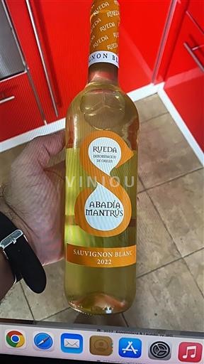 Vin Blanc sec Sauvignon Blanc Abadía Mantrus 2022 Spanien Castilien og León Rueda DO