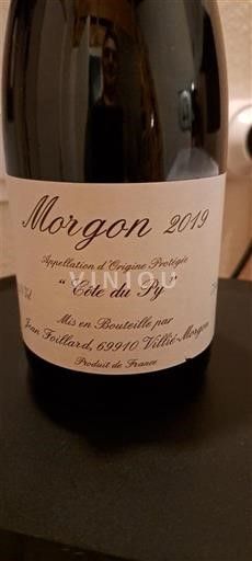 Beaujolais Morgon Jean Foillard Côte du Py 2019
