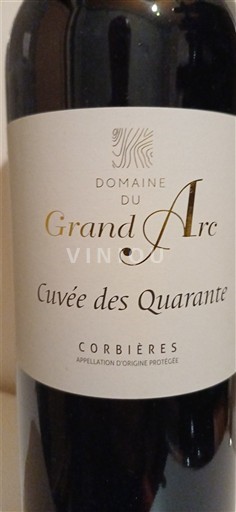 Linguadoca Corbières Domaine Grand Arc des Quarante 2021