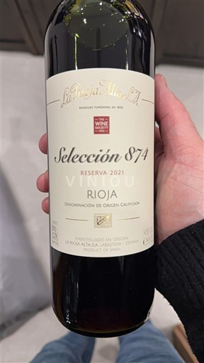 La Rioja Rioja La Rioja Alta Selección 874 Reserva 2021