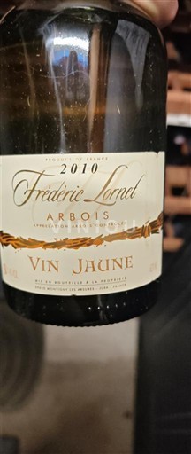 Vin Arbois Frédéric Lornet - 2016 - Avis, conseil, vieillissement