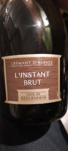 Alsácia Crémant da Alsácia Cave de Beblenheim L'Instant Brut Não Sazonado