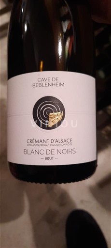 Alsácia Crémant da Alsácia Cave de Beblenheim Blanc de Noirs Não Sazonado