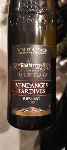 Alsace Vendanges Tardives Wolfberger 2015