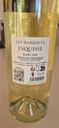 Provenza Côtes-de-Provence Les Marquets Esquisse 2024