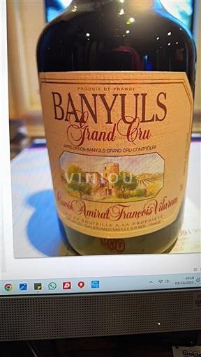 Roussillon Banyuls Grand Cru Amiral François Vilarem 1998