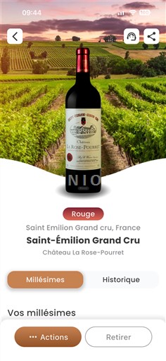 Bordeaux Saint-Émilion Grand Cru Grand Cru Château La Rose-Pourret Icke årgångsbetecknad