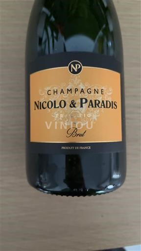 Champaña Champán Nicolò & Paradis Sin añada
