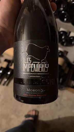 Beaujolais Morgon Louis Claude Desvignes Les Impénitents 2022