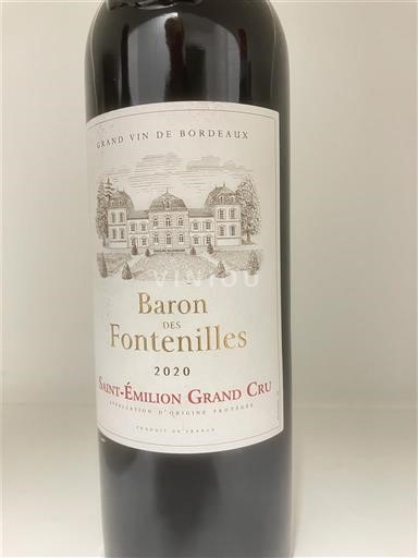 Bordeaux Saint-Émilion Grand Cru Grand Cru Baron des Fontenilles 2020