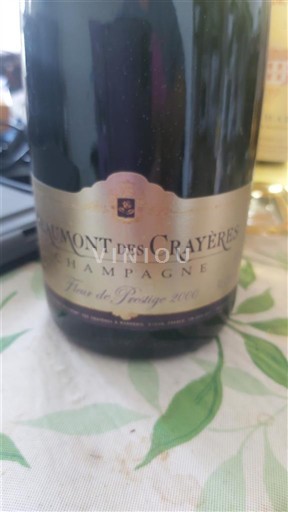 Champaña Champán Champagne Vranken Diamant des Crayères de Prestige 2000
