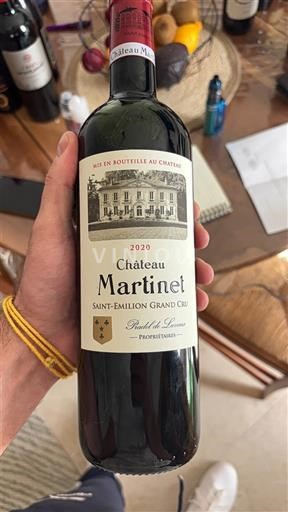 Bordeaux Saint-Émilion Grand Cru Grand Cru Château Martinet 2020