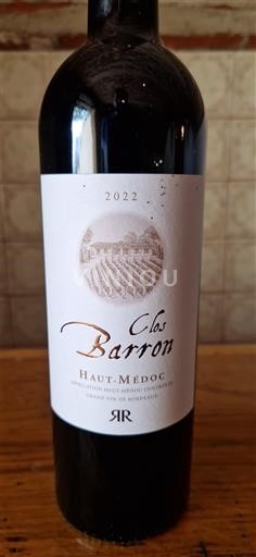 Bordéus Haut-Médoc Clos Barron 2022