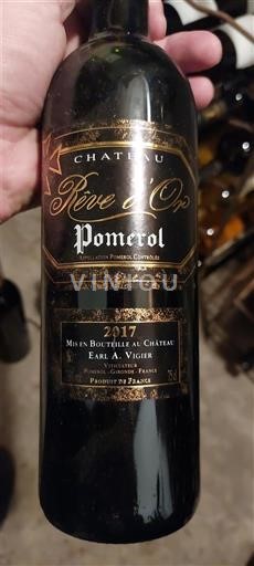 Bordeaux Pomerol Château Rêve Or 2017