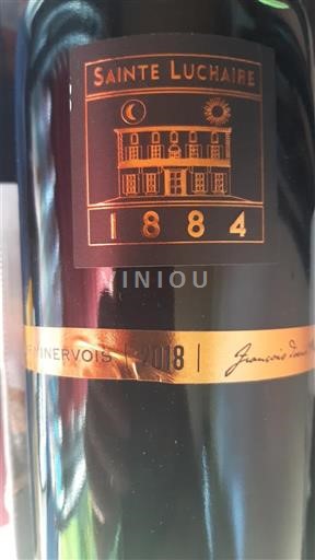 Languedoc Minervois Sainte Luchaire 1884 2018