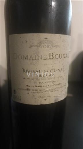 Roussillon Muscat di Rivesaltes Domaine Boudau Sur Grains 2012
