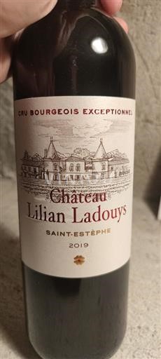 Bordeaux Saint-Estèphe Château Lilian Ladouys Cru Bourgeois Exceptionnel 2019