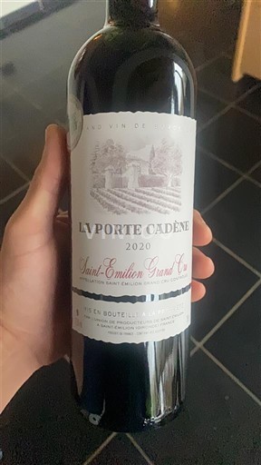 Bordeaux Saint-Émilion Grand Cru Grand Cru La Porte Cadène 2020