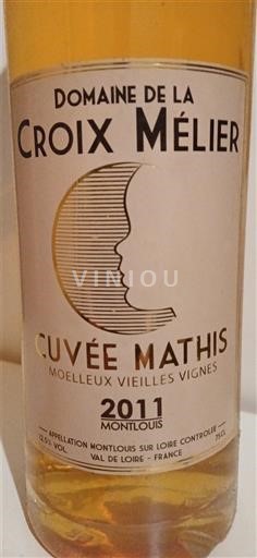Thung lũng sông Loire Montlouis-sur-Loire Domaine La Croix Méliér Mathis 2011