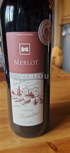 Alpe in reke Rona Ardeški vinogradni grici Domaine Pécoules Merlot Neleten.