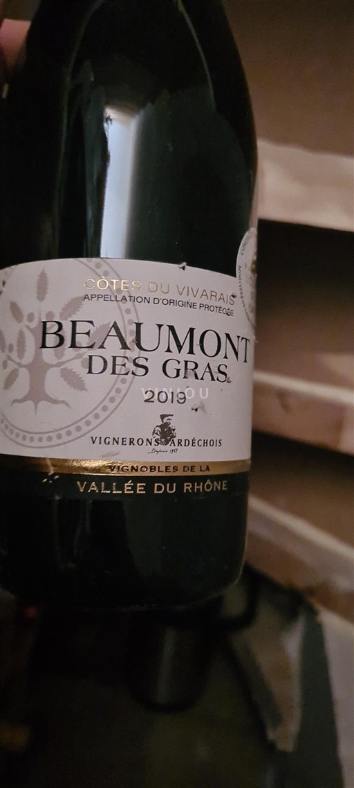 Valle del Rodano Côtes-du-Vivarais Vignerons Ardéchois Beaumont des Gras 2019