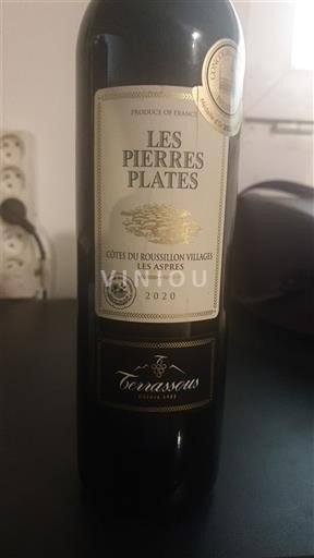 Rosellón Côtes del Roussillon Villages Terassous Les Pierres Plates 2020