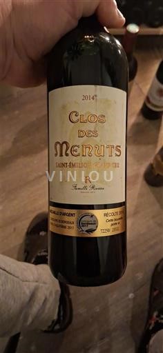 Bordeaux Saint-Émilion Grand Cru Grand Cru Clos des Menuts 2014