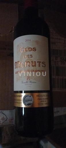Bordeaux Saint-Émilion Grand Cru Grand Cru Clos des Menuts 2014