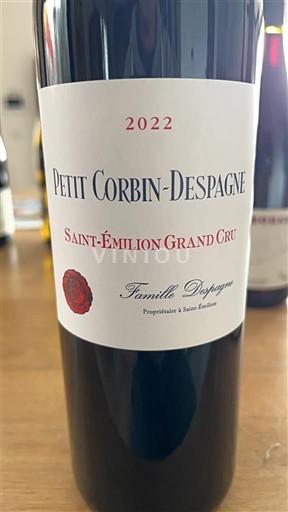 Bordeaux Saint-Émilion Grand Cru Grand Cru Petit Corbin-Despagne 2022