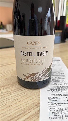 Roussillon Maury sec Cazes Castell d'Agly 2022
