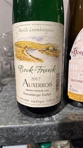 Luksemburška Mosela Grand Premier Cru Beck-Frank Greiveldenger Dieffert 2017