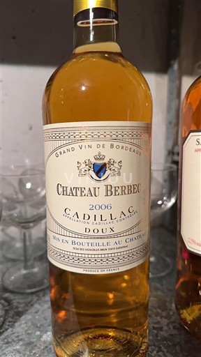 Bordeaux Cadillac Château Berbec 2006