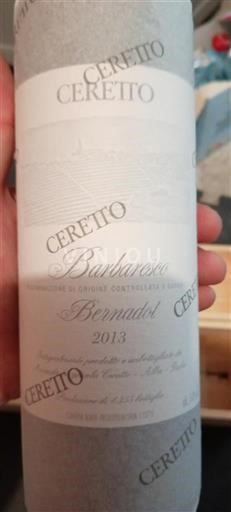 Piemonte Barbaresco Ceretto Bernadot 2013