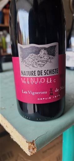 Roussillon Maury secco Les Vignerons de Maury Nature de Schiste 2022