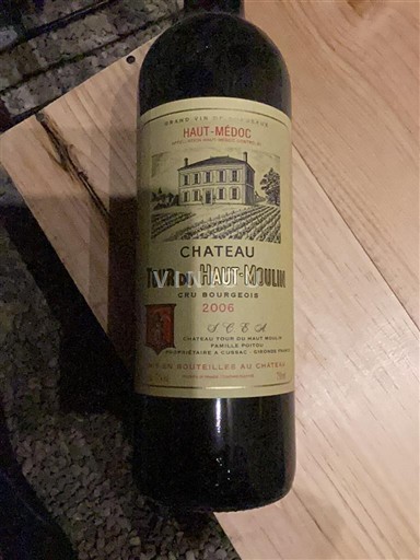 Bordeaux Haut-Médoc Cru Bourgeois Château Tour du Haut-Moulin 2006