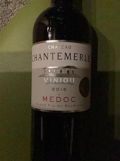 Bordeaux Médoc Cru Bourgeois Château Chantemerle 2016