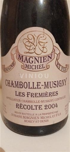Bourgogne Chambolle-Musigny Domaine Magnien Michel et Fils Les Fremières 2004