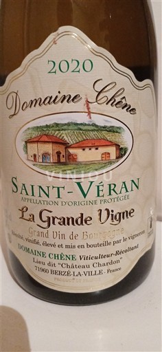 Bourgondië Saint-Véran Domaine Chêne La Grande Vigne 2020