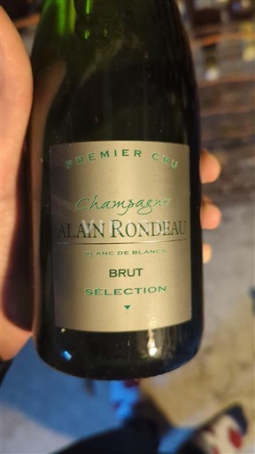 Champaña Champán Premier Cru Alain Rondeau Sélection Sin añada
