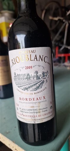 Bordeaux Château Rioublanc 2009
