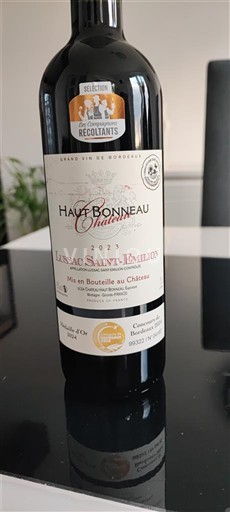 Bordeaux Lussac-saint-émilion Haut Bonneau 2023