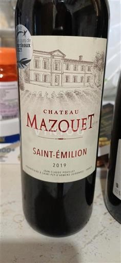 Bordeaux Saint-Émilion Château Mazouet 2019