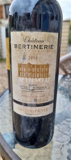 Bordeaux Blaye-Côtes-de-Bordeaux Château Bertinerie Grande 2018