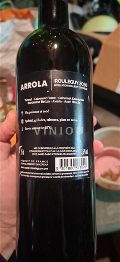 Vinuri Rouge sec ARROLA 2020 Franța Sud-Vest Irouléguy AOC