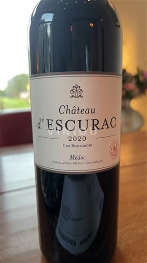 Bordéus Médoc Château Escurac 2020