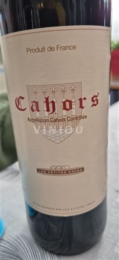 Sydvestfrankrig Cahors Les petites caves Ikke årgangsbestemt