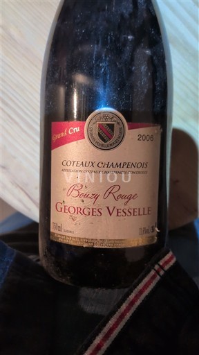 Šampanja Coteaux Champenois Grand Cru Georges Vesselle Bouzy Rouge 2006