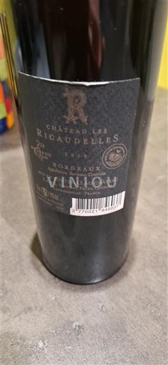 Bordeaux Château Les Ricaudelles 2018